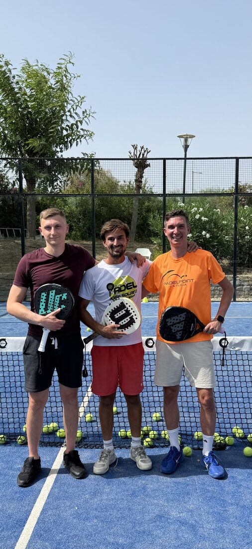 Trening padla w José Solano Padel Academy w Maladze - Piotr Rozmus i Adam Choroś