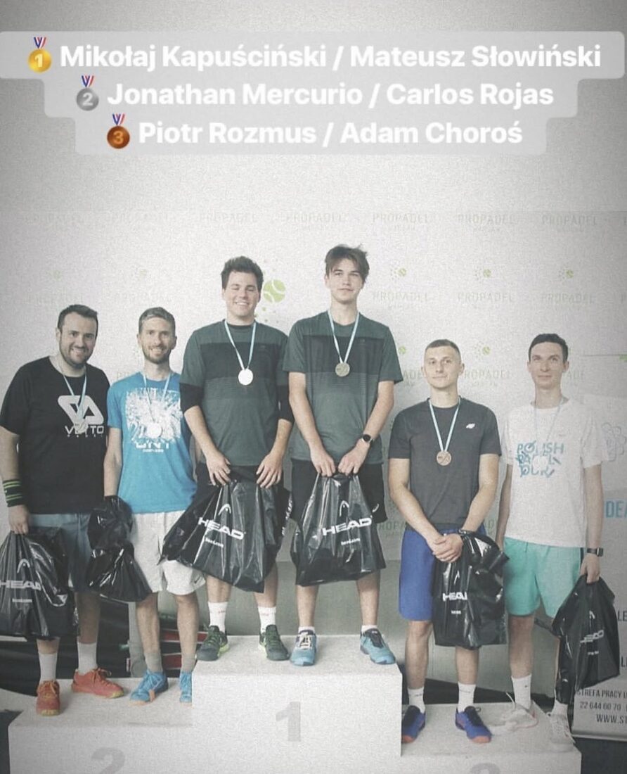 Podium Polish Padel Tour - 3. miejsce Piotr Rozmus i Adam Choroś
