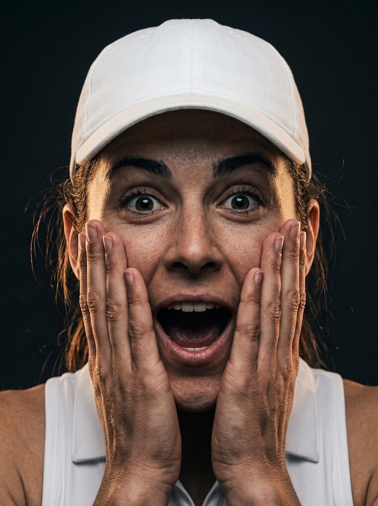 Zaskoczona tenisistka - reakcja na ofertę Open Pass w Legionowie